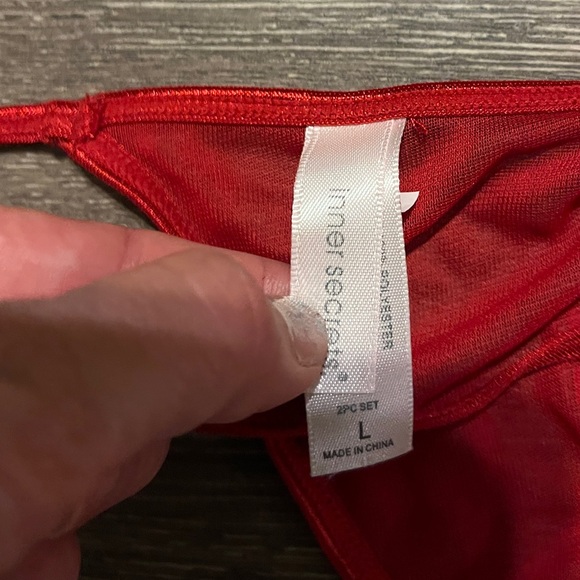 Used Red Sheer String Thong - Picture 3 of 3